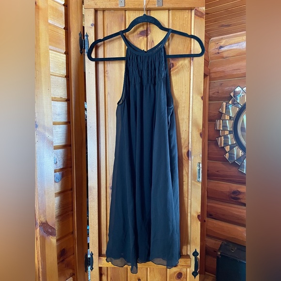 H&M Black Embellished Tiered Mini Dress - Picture 3 of 8